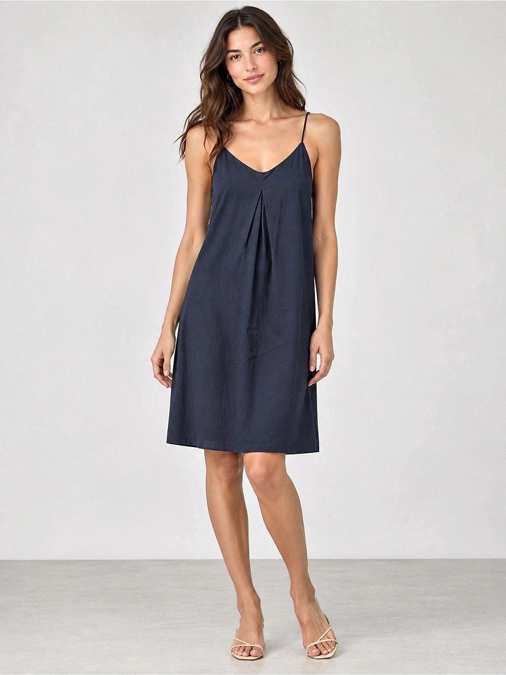 1 by O’2nd Poly CDC Dress Spaghetti Strap Mini Dress in Blue Size 2 NWT